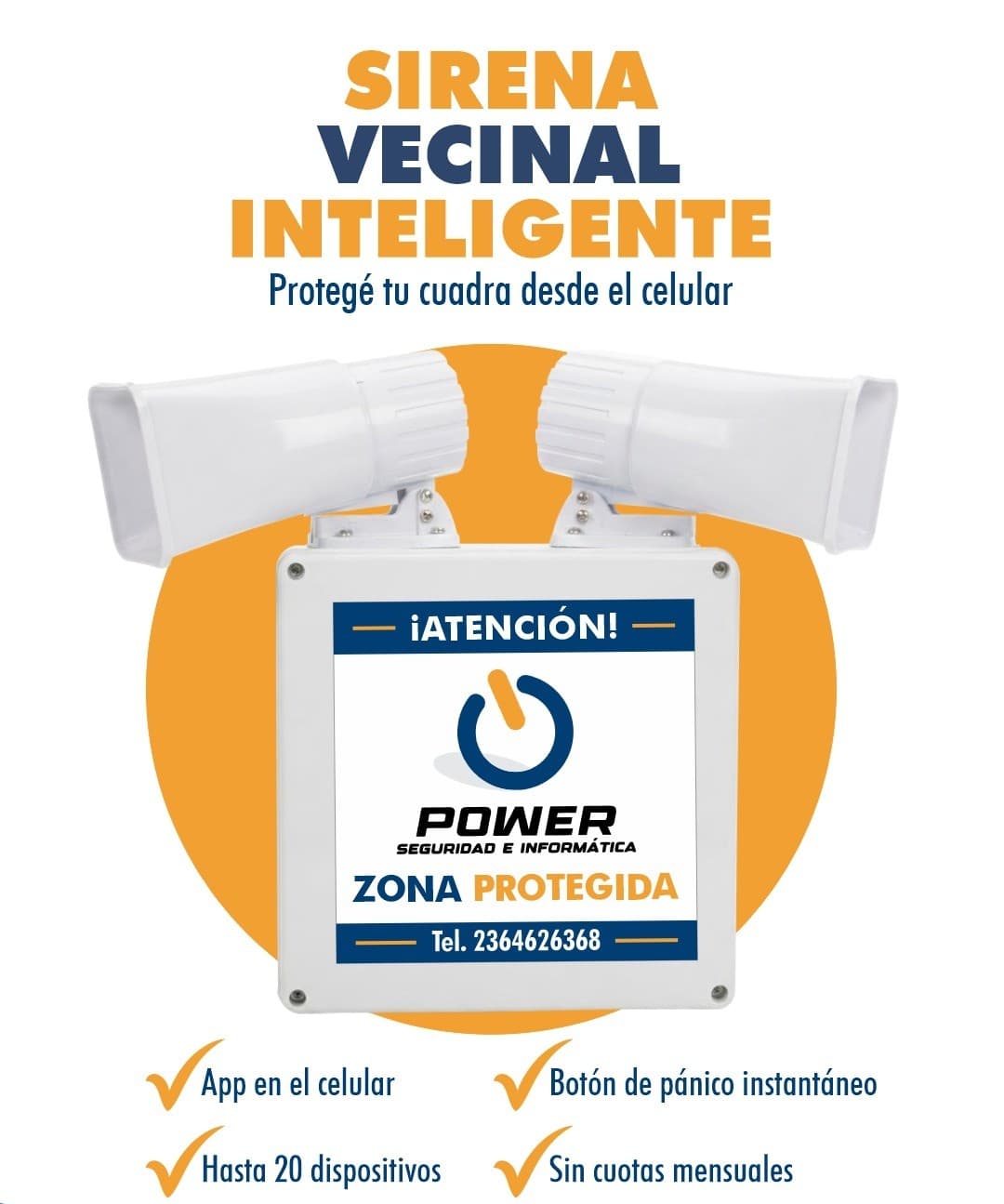 Sirena vecinal inteligente